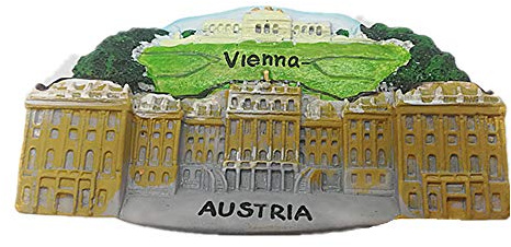 3D Vienna Austria Kühlschrankmagnet, Home & Kitchen Dekoration, Magnet-Aufkleber, Österreich, Wien, Kühlschrankmagnet, Tourist Souvenir Geschenk