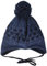 maximo Baby-Jungen mit Sternenmotiven und Pompon und Bindeband Mütze, Blau (Indigomel. 4), (Herstellergröße: 47)