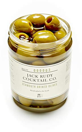Alimento de aceitunas salmudas Jack Rudy Vermouth