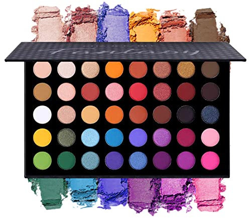 Bunte Lidschatten-Palette Make-up Kontur Metallic Lidschatten-Palette Make-up Matt Schimmer 40 Farben Hochpigmentiert Professional Warm Natural Bronze Neutral Smoky Cosmetic