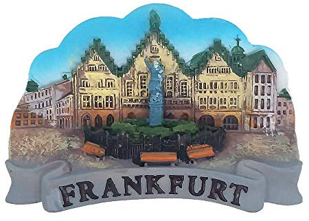 Frankfurt Deutschland 3D Kühlschrankmagnet Tourist Souvenir Geschenk & Sammlung Heim & Küche Dekoration Whiteboard Magnetaufkleber Frankfurt Deutschland Kühlschrankmagnet