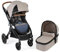 CHIC 4 BABY 177 17 Kombi-Kinderwagen Torre, Set mit Babywanne, Sportsitz und Maxi-Cosi-Adapter, beige