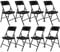 AMANKA 150kg Klappstuhl 8er Set - 50x46x83 Rattan-Optik Wetterfest Klappbar Balkonstuhl Gartenstuhl
