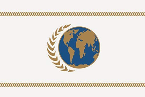 U24 Aufkleber United Earth Flagge Fahne 8 x 5 cm Autoaufkleber Sticker