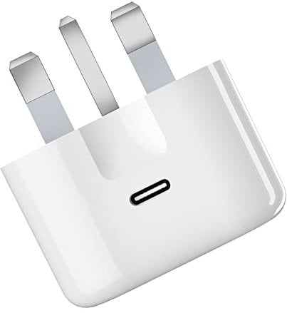 USB C Plug for iPhone 16e 16 15 14 13 12 Pro Max Plus XS XR 8, SE 2020, iPad Pro Air Mini, AirPods Pro, Samsung Galaxy 25, 20W Fast Charger USBC Type C Power Charging Head Adapter Charge Wall PD UK