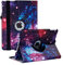 New Rotating Case for iPad 10.2 9th / 8th / 7th Generation - 360 Degree Rotating Stand Protective Cover with Auto Sleep Wake for iPad 10.2 inch 2021/2020 / 2019 (Color Galaxy)