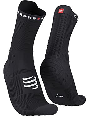 COMPRESSPORT Unisex Pro Racing V4.0 Trail Socken, Schwarz, XL
