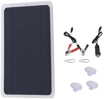 Solar Panel, 20W 12V Monocrystalline Solar Panel PV Panel Off Grid Solar Power for Battery Charging Boat, Caravan, RV and Any Other Off Grid Applications