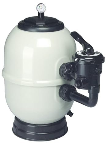 Suinga Filtro depuradora Piscina con Salida Lateral, con válvula Bayoneta (Ø 600 mm - Salidas 1½)