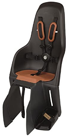 MINIA for Carrier 8405700001 - Siège arrière pour vélo avec ancrage dans Le Porte-Bagages, adaptée aux Enfants de 9 Mois à 6 Ans en Noir.