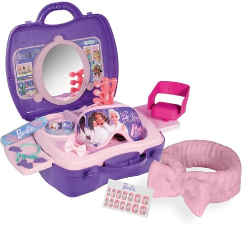 Barbie Deluxe Wellness & Beauty Playset- 20 Piece Barbie Playset Travel Carry Case | Play On The Go Kids Toys | Role Play | Pretend Play | Ages 3+ | By Sinco Creations