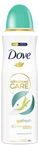 Dove Advanced Care Go Fresh Pear & Aloe Vera Scent Anti-Perspirant Aerosol Women's Deodorant Spray with Pro-Ceramide technology for 72 hour protection against sweat and odour 200 ml