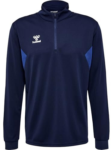 hummel Herren Hmlauthentic Half Zip Sweatshirt, Marine, XXL EU