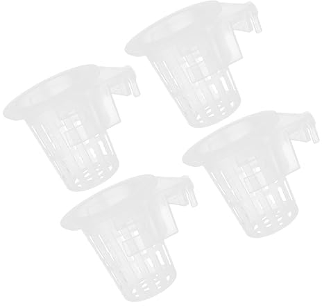 Ipetboom Acryl-Aquarium-Pflanzenhalter, 4 Stück Hängender Wasserpflanzenhalter, Verstellbarer Haken, Aquarium-Blumentopf, Hängende Pflanzenstützen für Hängende Pflanzenzucht und Aquarium-Dekoration