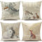 Weihnachtskissen Kissenbezug 40 x 40 cm Winter Wintermotiv Weihnachtsdeko Weihnachtskissenbezug Christmas Decorations Weihnachtsfeier 4er Set