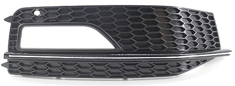 XENITE Frontstoßstange Nebelscheinwerfer Lampengitter passend für Audi A4 B8 S4 S-line Facelift 2012-2015 A4 B8 S4 S-line Autozubehör Nebelscheinwerfer Zubehör.,A-Chrome Left