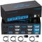 8K60Hz HDMI+Displayport KVM Switch 2 PC 3 Monitore USB3.0 KVM-Umschalter mit 4 USB-Anschlüssen Für Zwei Computer Unterstützung von Extended&Copy Mode mit Desktop Kabel Controller und 2 USB-Kabeln