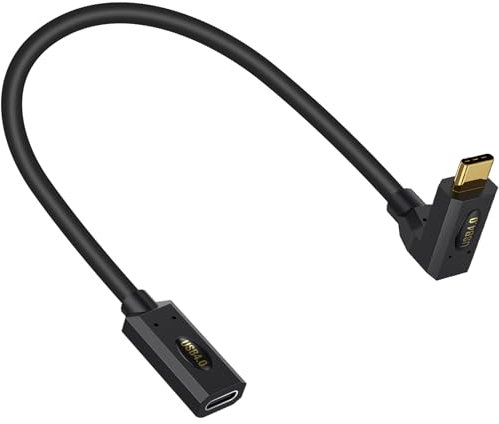 Maxhood 0.3m USB C Extension Cable, 40Gbps, 240W Fast Charging, 8K Video, Compatible with Thunderbolt 4, MacBook, Switch, Steam Deck