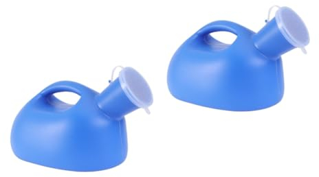 Ipetboom 2 Stk Reisetöpfchen fürs Auto tragbares Töpfchen Tragbares Urinal für Kinder erwachsenes Töpfchen Herren Urinal für unterwegs Uriniergerät verdicken Bettpfanne Nachttopf Mann