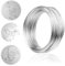 Mbsomnus Basteldraht 3mm×10m Schmuckdraht Silberdraht Draht zum Basteln Aludraht 3mm Draht Schmuck Silber Aluminiumdraht Bindedraht Modellierdraht Rostfrei für DIY Schmuck Dekoteile Kranzherstellun
