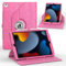 ZoneFoker Case for iPad 9th/ 8th/ 7th Generation, iPad 10.2 inch Case 2021/2020/2019, 360 Degree Rotating Stand, iPad 9 8 7 Gen 10.2'' Leather Cover with Pocket Design & Pencil Holder, Glitter Pink