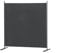 Aufun Raumteiler Klappbar Paravent Trennwand Sichtschutz 185cm x 180cm Stellwand Sichtschutzwand Faltbar Verstellbar Raumteiler Innen und Außenbereich für Büros, Garten Balkon (Dunkelgrau)