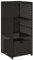 Willood Gartenschrank Schwarz 50x55x115 cm Poly Rattan