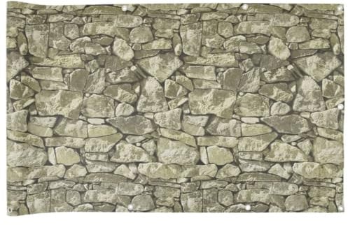vidaXL Paravento da Giardino con Aspetto Pietra Grigio 600x90 cm PVC