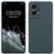 kwmobile Carcasa Compatible con Motorola Moto G85 5G Funda - Case TPU y Silicona antigolpes - Apto Carga inalámbrica - Pizarra Oscura