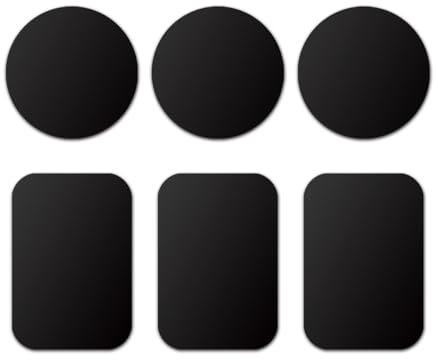 CGEAMDY 3 Stücke Mit Magnetischer Halterung Handy Magnet Kfz, Metallplatte Handy Metallplättchen, Metallplatte Für Magnet Kfz Halterung, Metallplatte Metallplättchen Selbstklebend Handy(Rund+Quadrat)