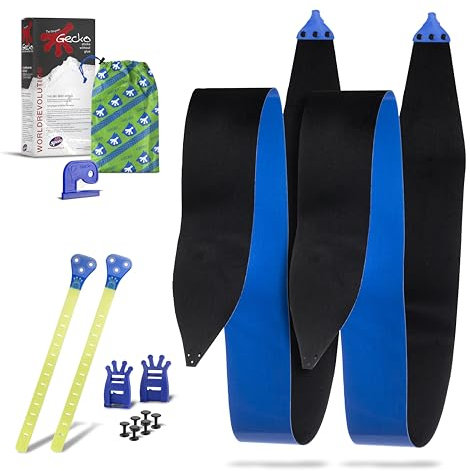 MP Gecko Mix Freeride Skifell 110/180 | Skibreite und -länge auswählbar | mit Messer, Endsystem, Nieten und Felltasche | Steigfell | Skitourenfell | Haftfell |Tourenfell | Aufstiegshilfe | Aus Mohair