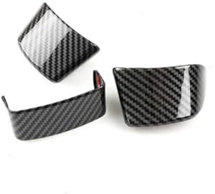 Interni Auto Accessori Per VW Per Golf 5 MK5 Per Passat B6 Per Jetta Per Tiguan 2007 2008 2009 2010 2011 ABS Fibra di carbonio Volante dell'automobile Patch decorativa Adesivo Auto Trim
