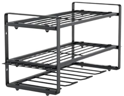 kivrimlarv Power Tool Storage, 3 Layer Tool Storage Organizer, Wall Mounted Tool Storage Shelf, Modular Garage Tool Organizer, Heavy Duty Tool Organizer for Garage and Shed Organization
