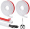 Scettar 5M Wire Covers for Cables,Cable Covers for Wires Wall,White,15 * 10mm D-Shape Cable Trunking,for Hide Wires On Wall