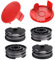 JTgugu Bobina di filo F016800351/1600A00X61 di ricambio per Bosch ART 30-36 LI AdvancedGrassCut36 ART 24 27 30 ART24+ ART27+ ART30+ bobina di filo di ricambio, 4 bobine + 2 tappi