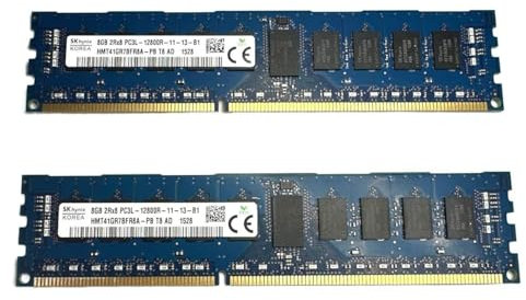 16 GB 2 X 8GB 2Rx8 PC3L-12800R-11-13-B1 Desktop and PC Memory RAM HMT41GR7BFR8A-PB 1527 (pack of 2 X 8GB)