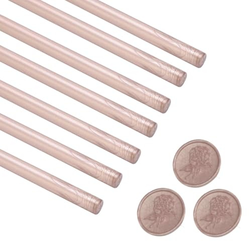 Hapivida 7mm Mini Siegelwachs Sticks für Klebepistolen, Siegelwachs Flexibel für Wachspistole Elegante Versiegelung für Siegel, Briefe, Karten, Hochzeiten und Geschenke