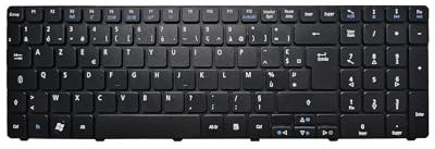 Tastiera di ricambio per computer portatile Acer Aspire 5810T 5820T 5750G 5742 5742G 5536 5536TG 5252 5350 5738g 5536G 5410 7551 7735 7741ZG 5742Z Series Keyboard (Françaisaisais2Z /Francese)