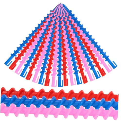 EXQUIMEUBLE 20Stücke Lockenwickler Spiral Dauerwellen Wickler für Kurzes und Langes Haar Flexibles Haarstyling Werkzeug für Teenager Farblich Sortiert