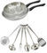 Fackelmann 9445150 Set 2 poêles 24 et 28 cm en inox 18/8, 6 ustensiles inox, Poêle tous feux, Poêle induction, Poêle sans PFAS, Acier inoxydable 18/8, 24 et 28 cm