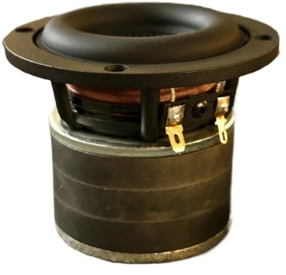3.5-Inch Long-Throw Mini Subwoofer Driver Carbon Fiber Cone, Thick Surround, Dual Spider Design Music Bluetooth portable(Dual Voice Coil)