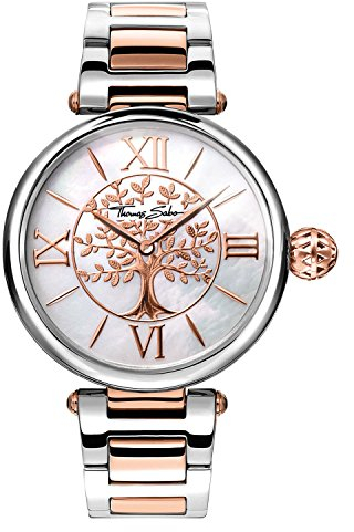 Thomas Sabo Damen Armbanduhr Karma Analog Mechanik Edelstahl WA0315-272-213-38 MM