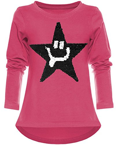 Kinder Mädchen Wende Pailletten Shirt 21897 Pink 104