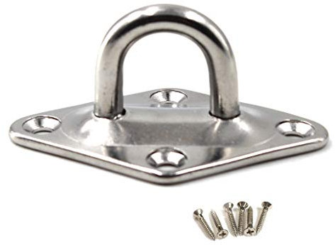 M12 Gancio per soffitto con gancio per occhio 304 gancio per montaggio a parete in acciaio inox resistente per appendere un pacchetto di 1 (viti incluse)