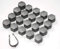 Wheel Nut Covers for VAUXHALL INSIGNIA 2010-2017 BOLT COVERS CAPS 22mm ALLOY GREY x20 SET + TOOL