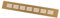 40x300mm Air Vent Cover - Aluminium Ventilation Grille - Gold Furniture Grill for Door, Wardrobe, Radiator