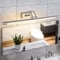 MantoLite LED Bilder Wandleuchte 12W 60CM Waschtisch Badezimmer Wandleuchte Spiegel Leuchten,Innenbeleuchtung mit Schwenkbarem Lampenkopf und Zugschalter, 3000K Nickel Leseleuchte Wandleuchten