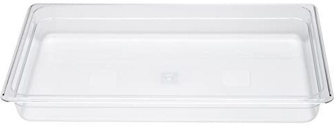 Allpax GN Behälter 1/1 aus Polycarbonat (PC) - Höhe 65 mm - 7,4 Liter Inhalt - transparent - lebensmittelgeeignet - inkl. Skalierung in Liter