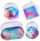 PHOGARY Epoxidharz Formen, 4er Set Untersetzer Harz Silikonformen, groß Kunstharz DIY Gießform, Quadratisches rundes Oval Gießharz Form schmuck selber Machen Set