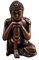 FYBlossom Deko Buddha Figur Sitzend Aus Harz, Feng Shui, Garten Dekofigur, Buddha Statue Dekoration, Retro Mini Buddha Meditation Friedensharmonie Statue Skulptur Für Haus, Wohnung & Garten (Style C)